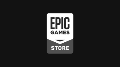 Epic Store logo on a black background