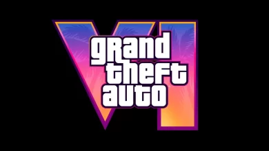 Grand Theft Auto VI on a black background