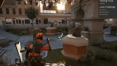 لقطة من لعبة فالف الجديدة في مدينة مع اسلحة